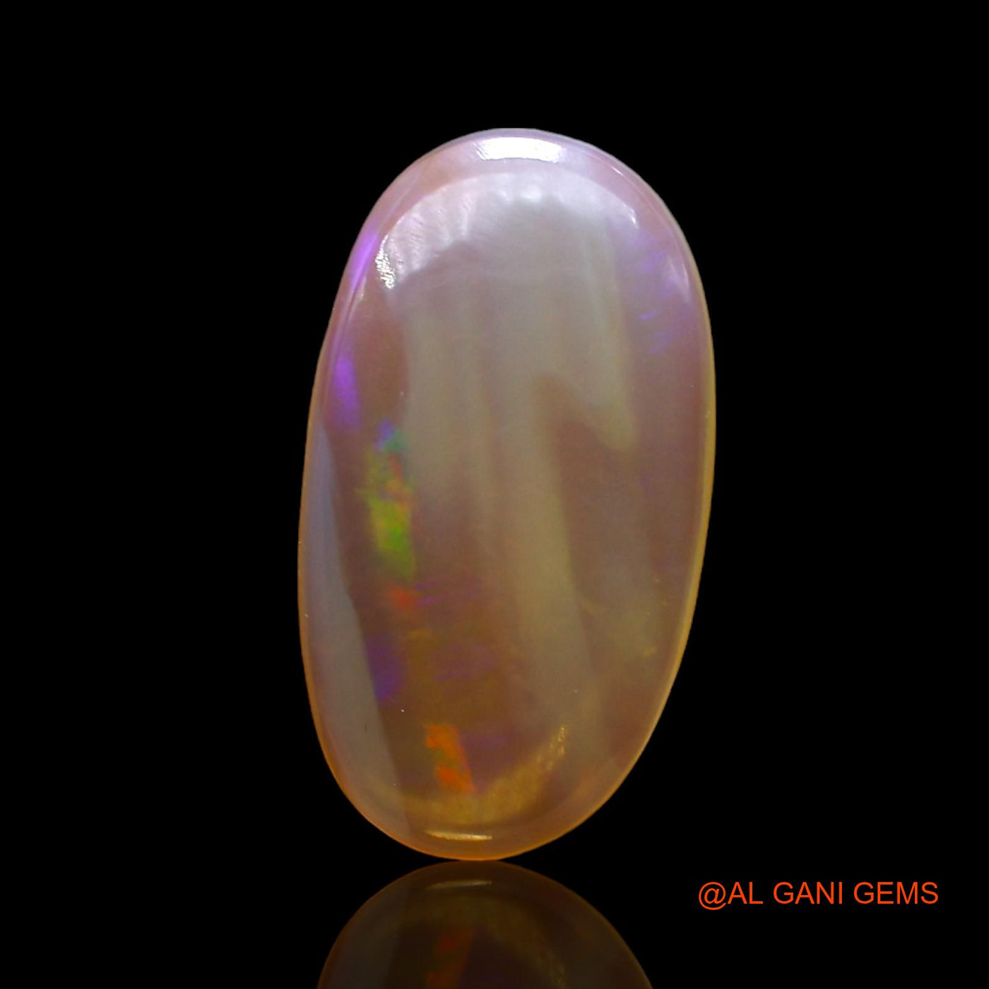 2.00 Cts Natural Australian Fire Opal Loose Gemstone Oval Cabochon 14x8x3 mm AD-757