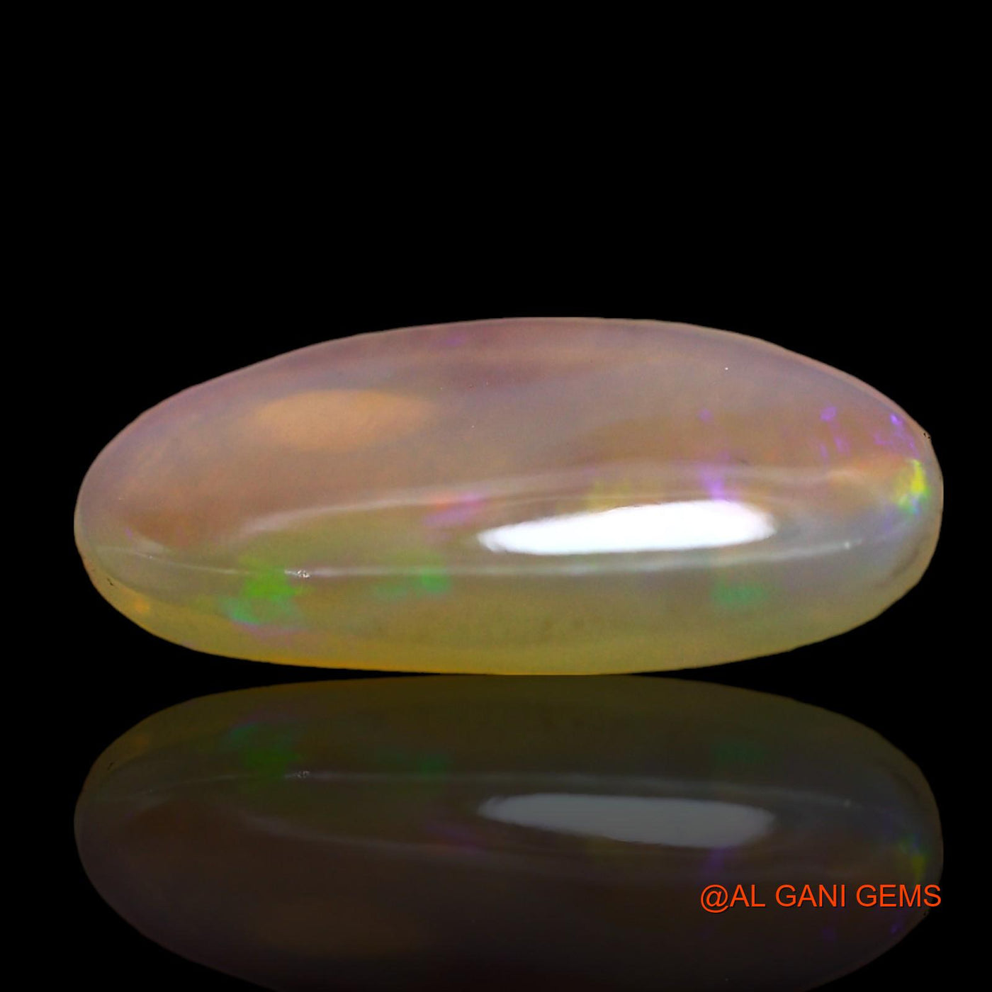 2.00 Cts Natural Australian Fire Opal Loose Gemstone Oval Cabochon 14x8x3 mm AD-757