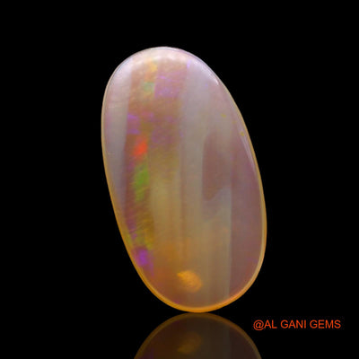 2.00 Cts Natural Australian Fire Opal Loose Gemstone Oval Cabochon 14x8x3 mm AD-757