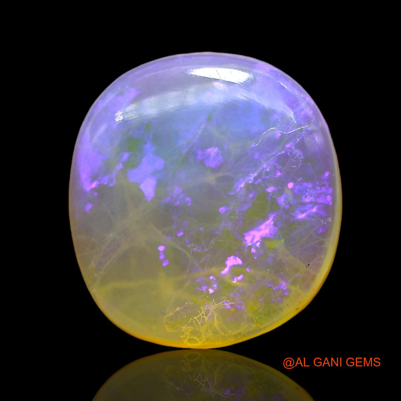 4.00 Cts Natural Australian Fire Opal Oval Cabochon Loose Gemstone For Jewelry 12x11x4 mm AD-758