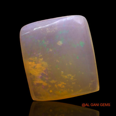 Natural Fire Opal Gemstone 3.00 Cts Loose Square Cabochon From Australia 11x10x3 mm AD-759