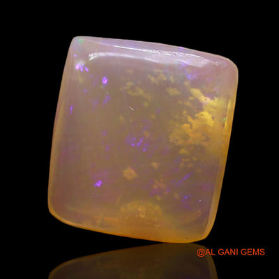 Natural Fire Opal Gemstone 3.00 Cts Loose Square Cabochon From Australia 11x10x3 mm AD-759