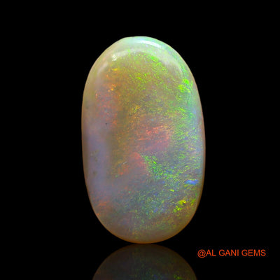 Natural Untreated Fire Opal Loose Gemstone Oval Cabochon From Australia 4.00 Cts 14x8x4 mm AD-75