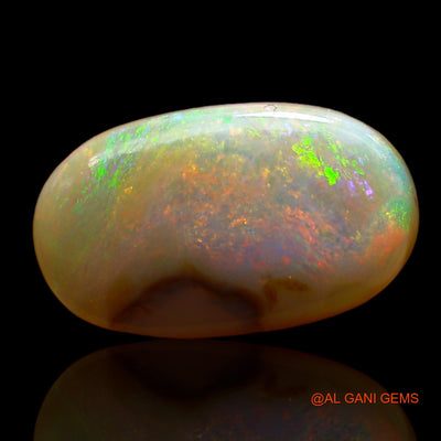 Natural Untreated Fire Opal Loose Gemstone Oval Cabochon From Australia 4.00 Cts 14x8x4 mm AD-75