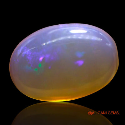 Natural Fire Opal Gemstone 4.00 Cts Loose Oval Cabochon From Australia 13x9x5 mm AD-760