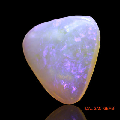 1.00 Cts Unheated Australian Fire Opal Loose Gemstone Trillion Cabochon Natural 12x11x2 mm AD-761