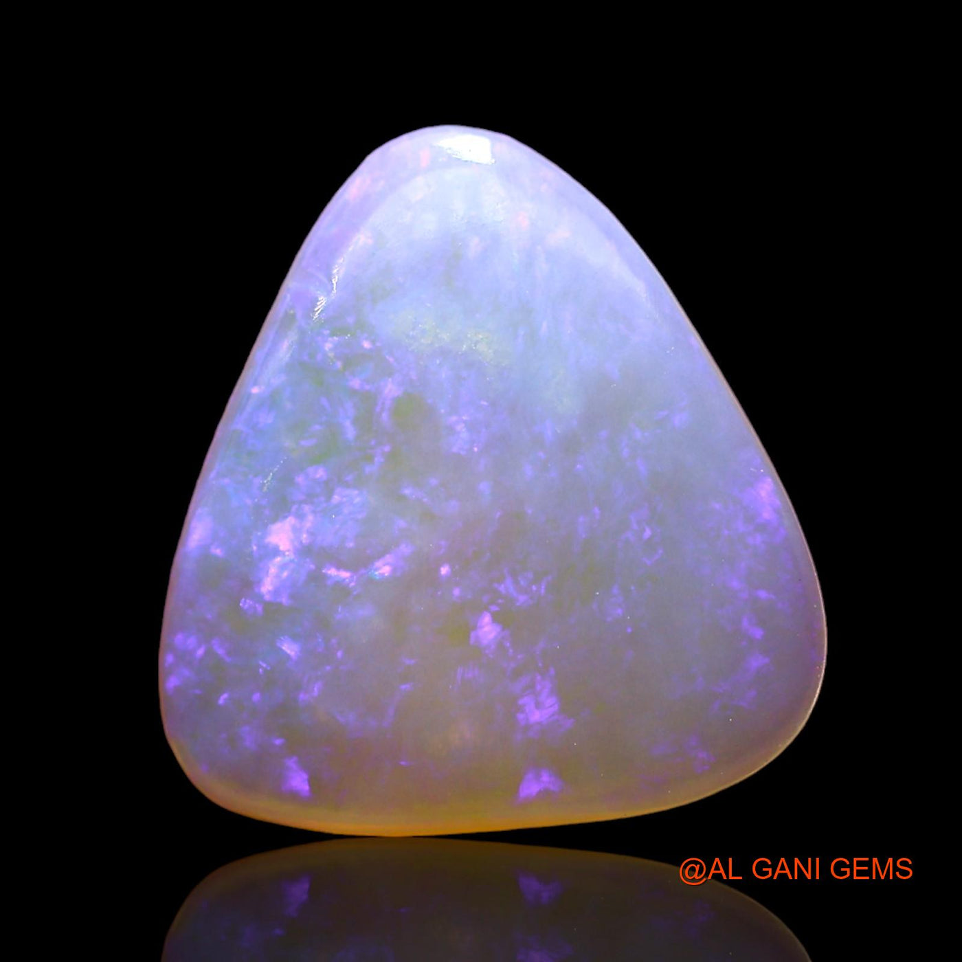 1.00 Cts Unheated Australian Fire Opal Loose Gemstone Trillion Cabochon Natural 12x11x2 mm AD-761