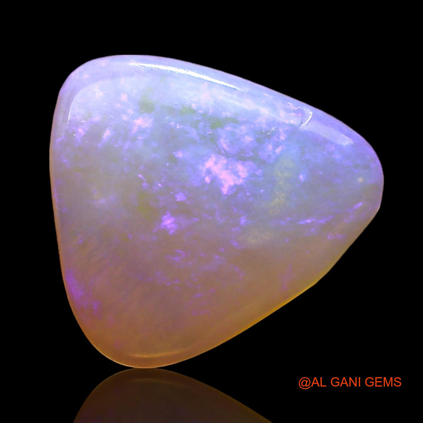 1.00 Cts Unheated Australian Fire Opal Loose Gemstone Trillion Cabochon Natural 12x11x2 mm AD-761