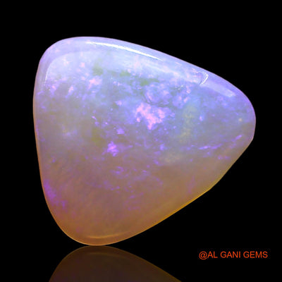 1.00 Cts Unheated Australian Fire Opal Loose Gemstone Trillion Cabochon Natural 12x11x2 mm AD-761