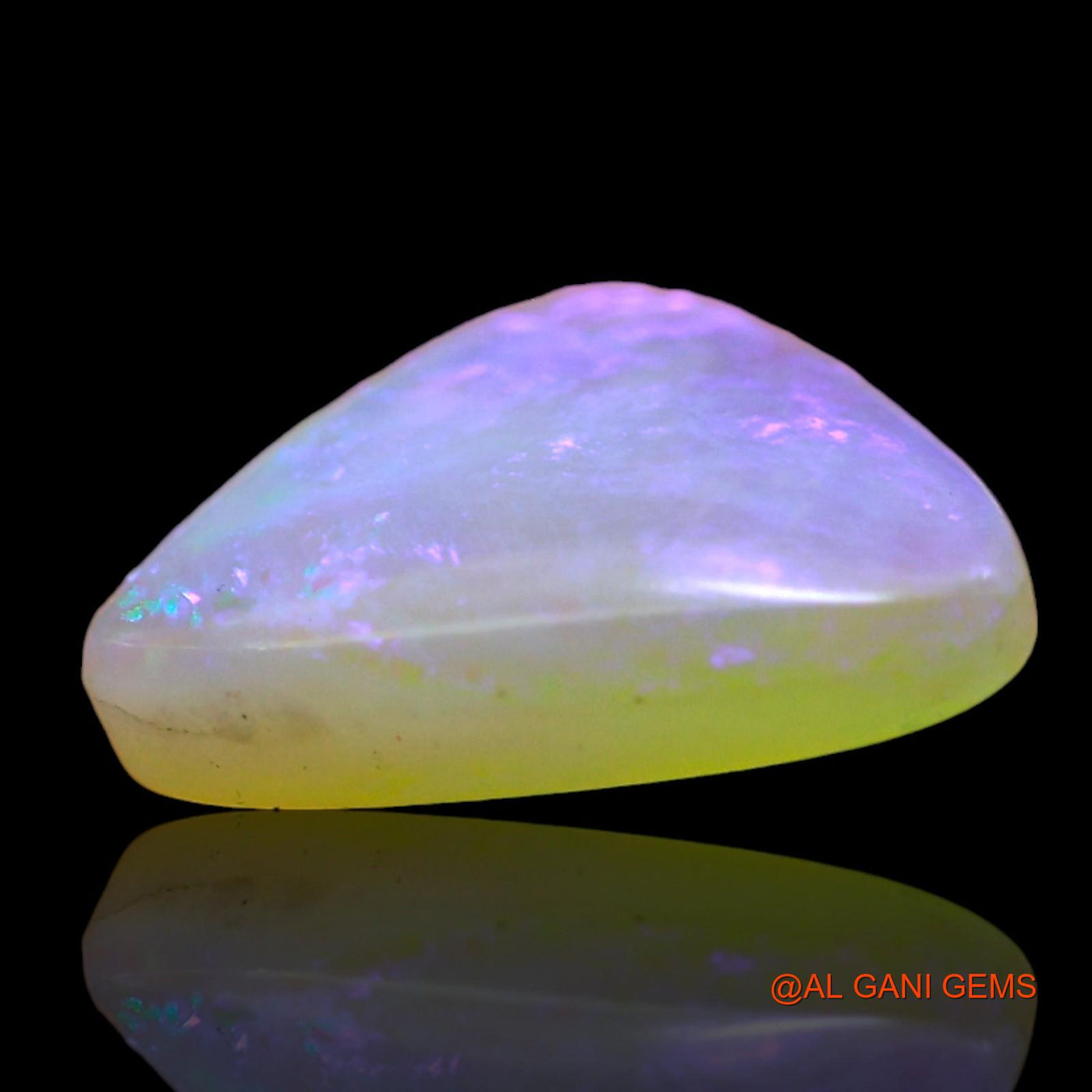 2.00 Cts Natural Australian Fire Opal Loose Gemstone Trillion Cabochon 12x10x3 mm AD-762