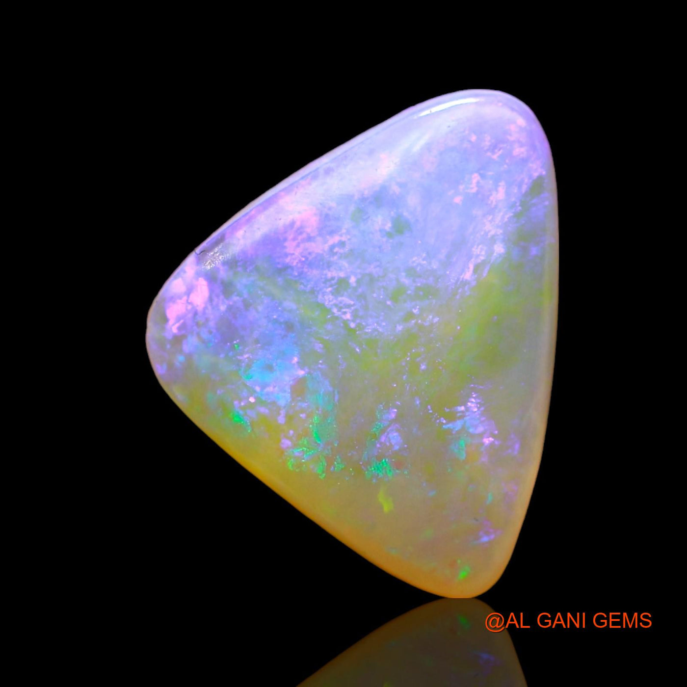 2.00 Cts Natural Australian Fire Opal Loose Gemstone Trillion Cabochon 12x10x3 mm AD-762