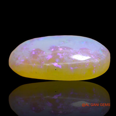 Natural Fire Opal Gemstone 2.00 Cts Loose Oval Cabochon From Australia 14x7x3 mm AD-763