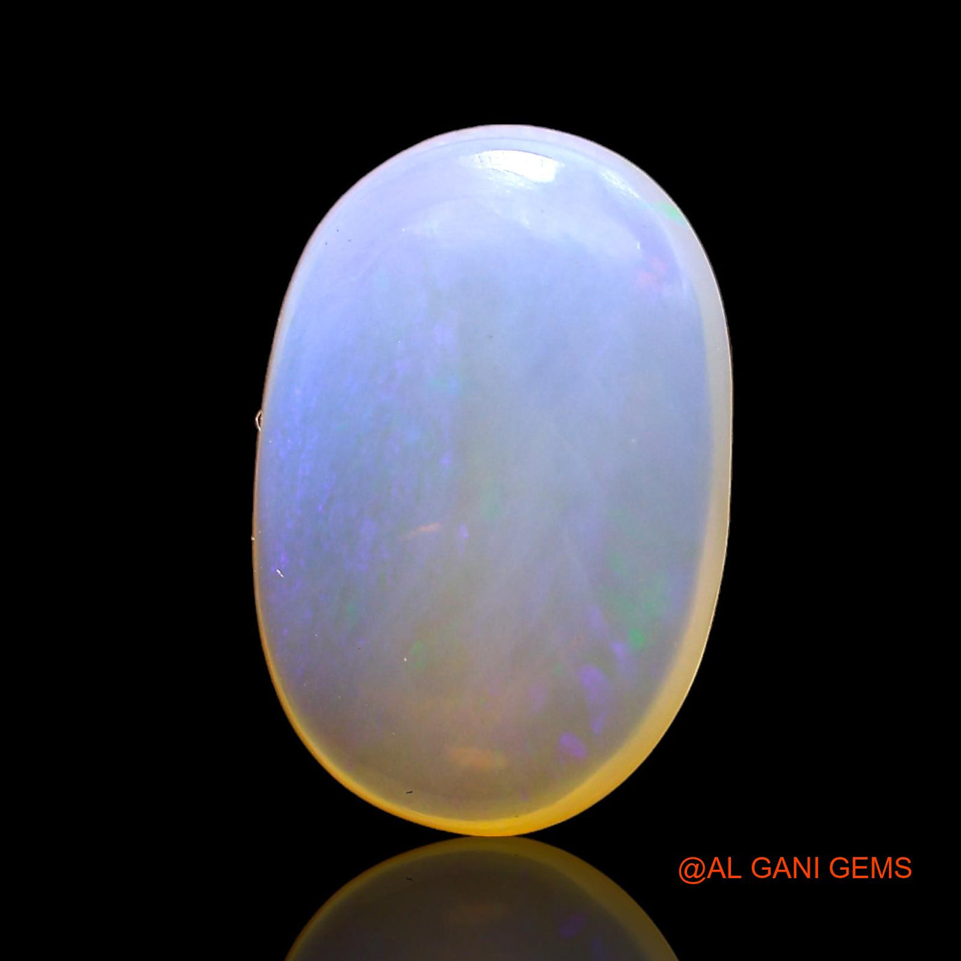 3.00 Cts Unheated Australian Fire Opal Loose Gemstone Oval Cabochon Natural 13x8x4 mm AD-764