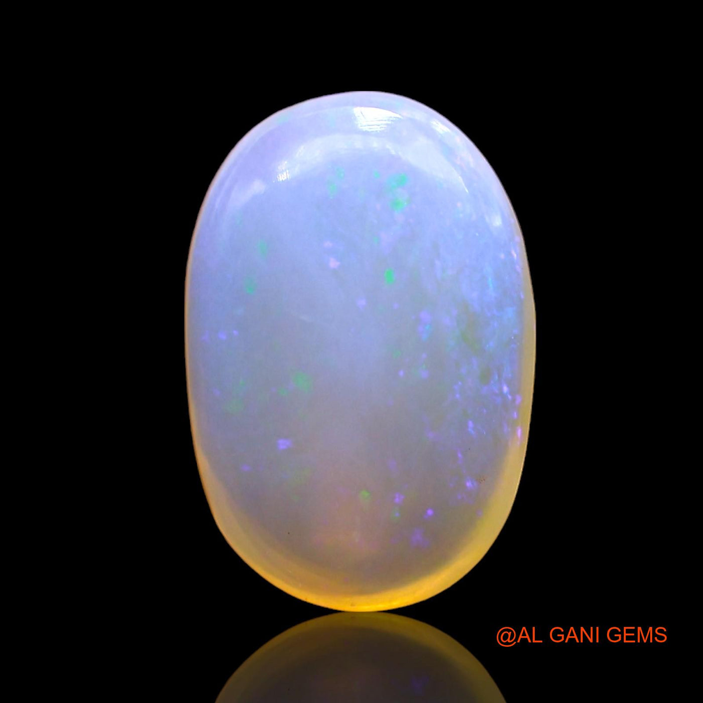 3.00 Cts Unheated Australian Fire Opal Loose Gemstone Oval Cabochon Natural 13x8x4 mm AD-764