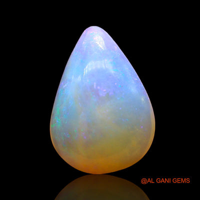 Natural Fire Opal Gemstone 2.00 Cts Loose Pear Cabochon From Australia 13x9x4 mm AD-765