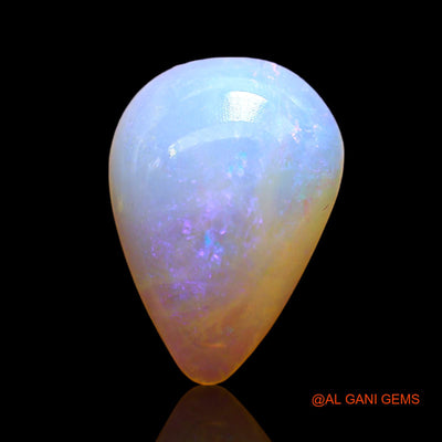 Natural Fire Opal Gemstone 2.00 Cts Loose Pear Cabochon From Australia 13x9x4 mm AD-765