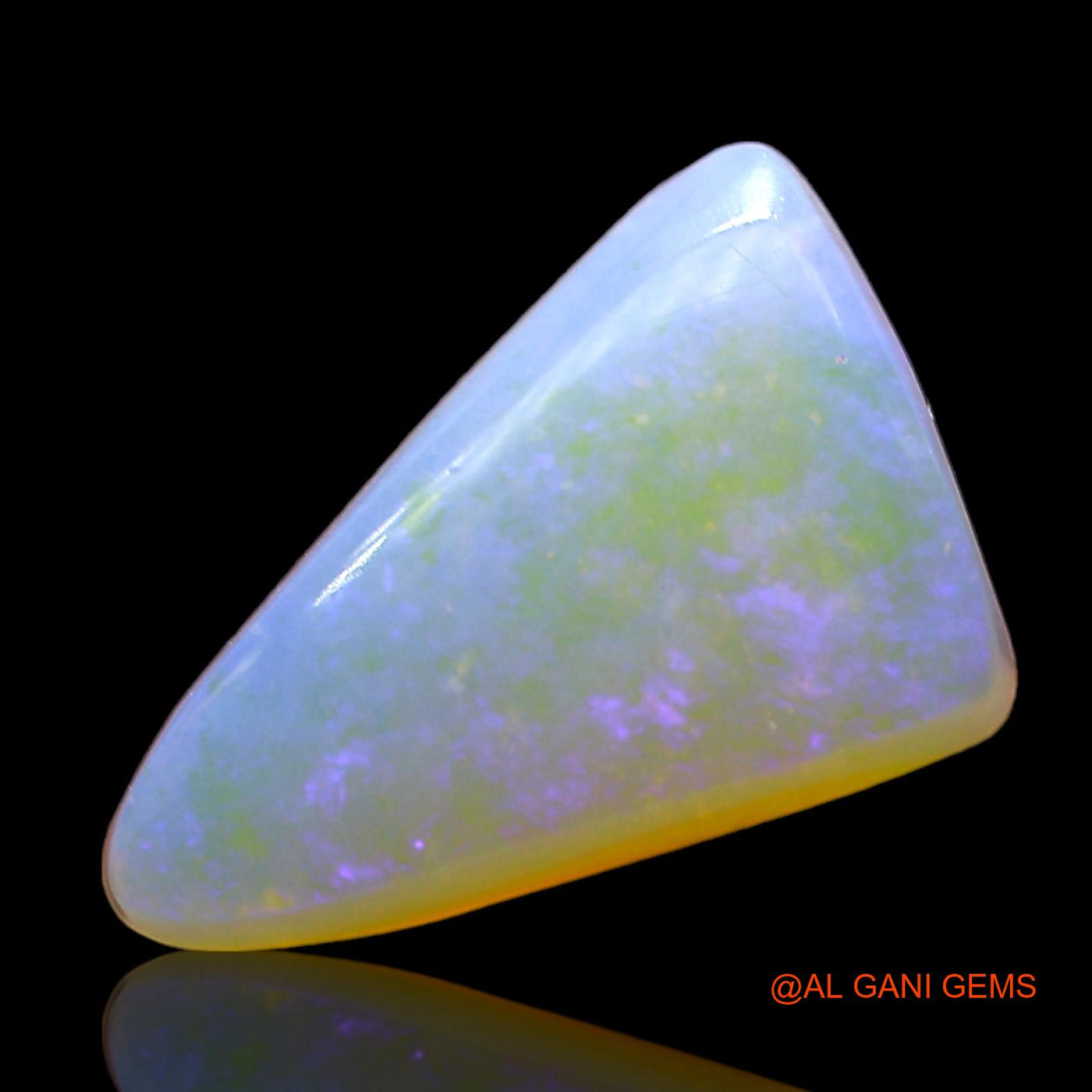 2.00 Cts Natural Australian Fire Opal Loose Gemstone Trillion Cabochon 13x8x3 mm AD-767