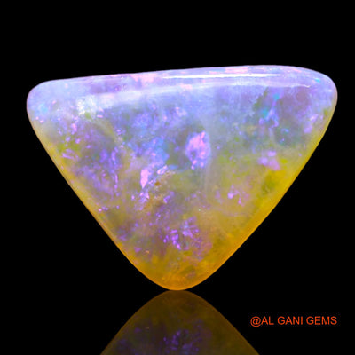 2.00 Cts Natural Australian Fire Opal Loose Gemstone Trillion Cabochon 13x9x3 mm AD-768