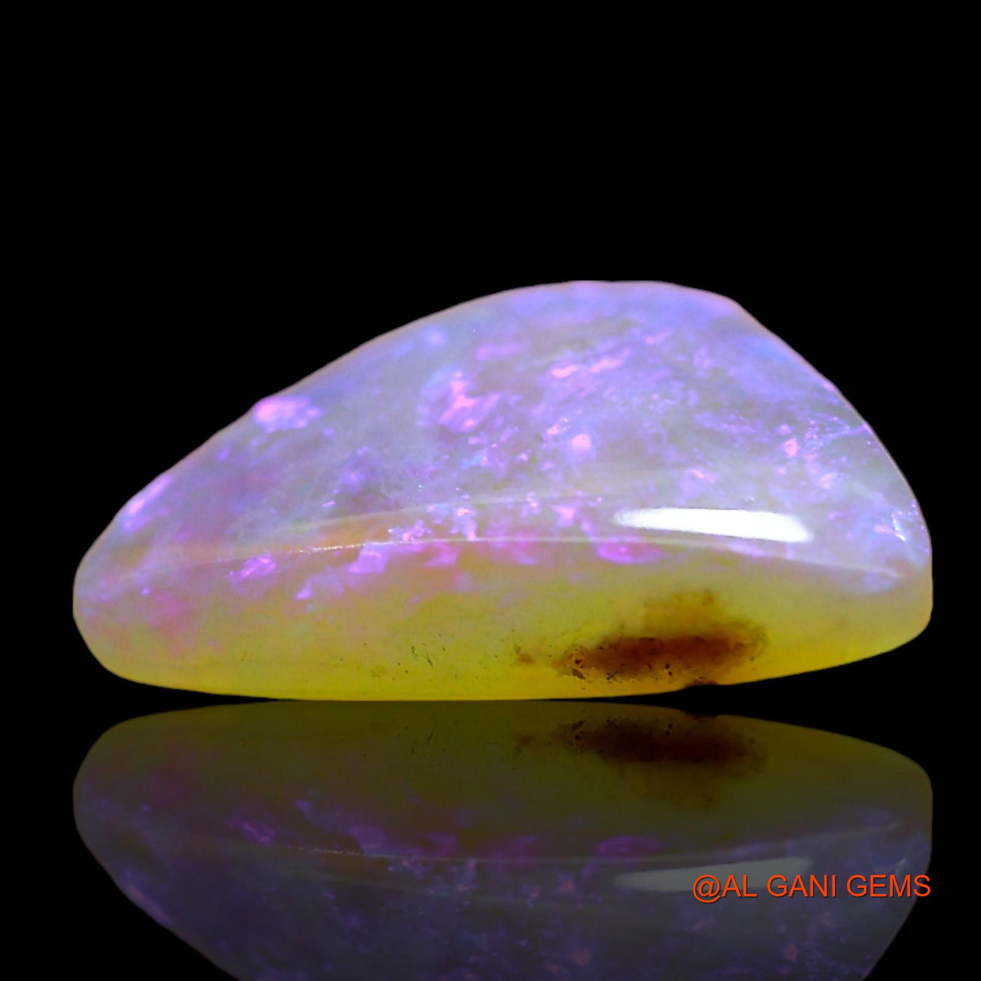 2.00 Cts Natural Australian Fire Opal Loose Gemstone Trillion Cabochon 13x9x3 mm AD-768