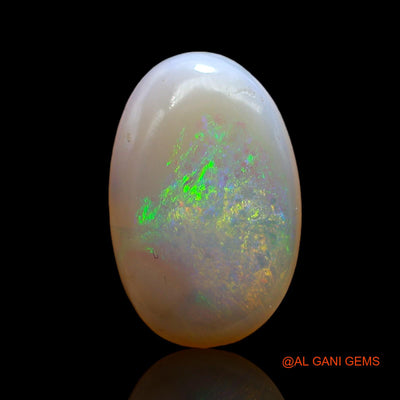 3.00 Cts Unheated Australian Fire Opal Loose Gemstone Oval Cabochon Natural 14x9x3 mm AD-76