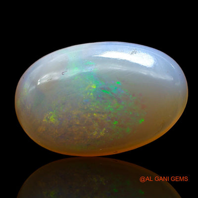 3.00 Cts Unheated Australian Fire Opal Loose Gemstone Oval Cabochon Natural 14x9x3 mm AD-76