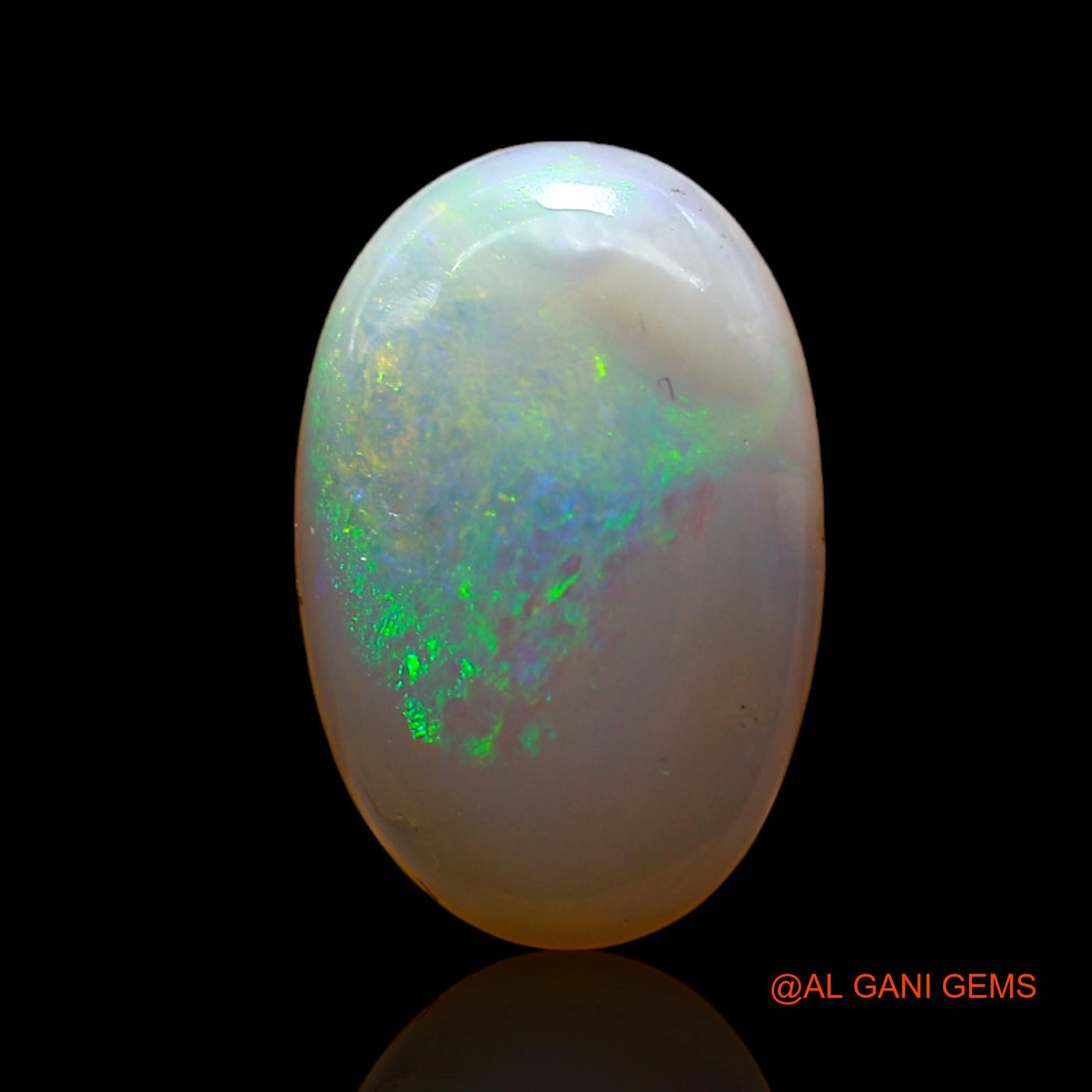 3.00 Cts Unheated Australian Fire Opal Loose Gemstone Oval Cabochon Natural 14x9x3 mm AD-76