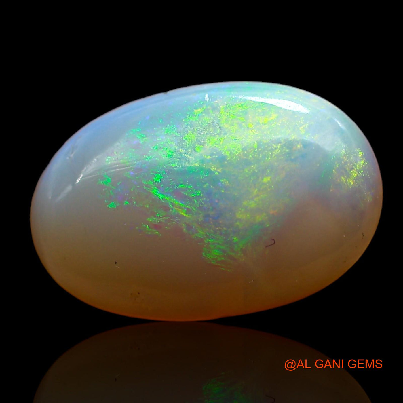 3.00 Cts Unheated Australian Fire Opal Loose Gemstone Oval Cabochon Natural 14x9x3 mm AD-76