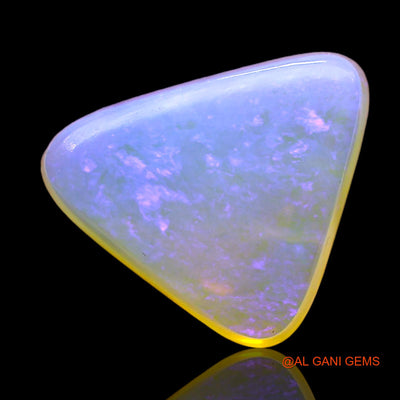3.00 Cts Unheated Australian Fire Opal Loose Gemstone Trillion Cabochon Natural 12x10x4 mm AD-771