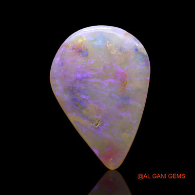 Natural Untreated Fire Opal Loose Gemstone Pear Cabochon From Australia 2.00 Cts 14x9x3 mm AD-772