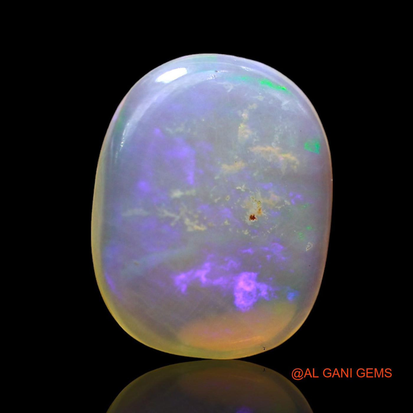 Natural Fire Opal Gemstone 2.00 Cts Loose Oval Cabochon From Australia 12x10x2 mm AD-773