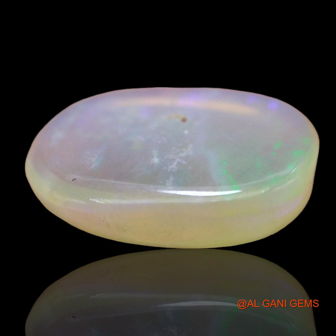 Natural Fire Opal Gemstone 2.00 Cts Loose Oval Cabochon From Australia 12x10x2 mm AD-773