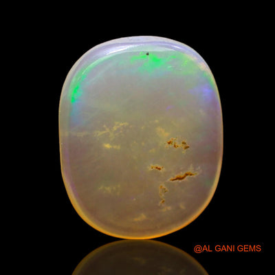 Natural Fire Opal Gemstone 2.00 Cts Loose Oval Cabochon From Australia 12x10x2 mm AD-773