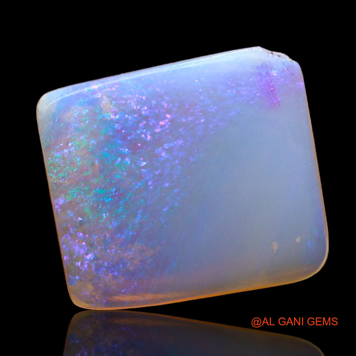 2.00 Cts Unheated Australian Fire Opal Loose Gemstone Square Cabochon Natural 11x9x2 mm AD-774