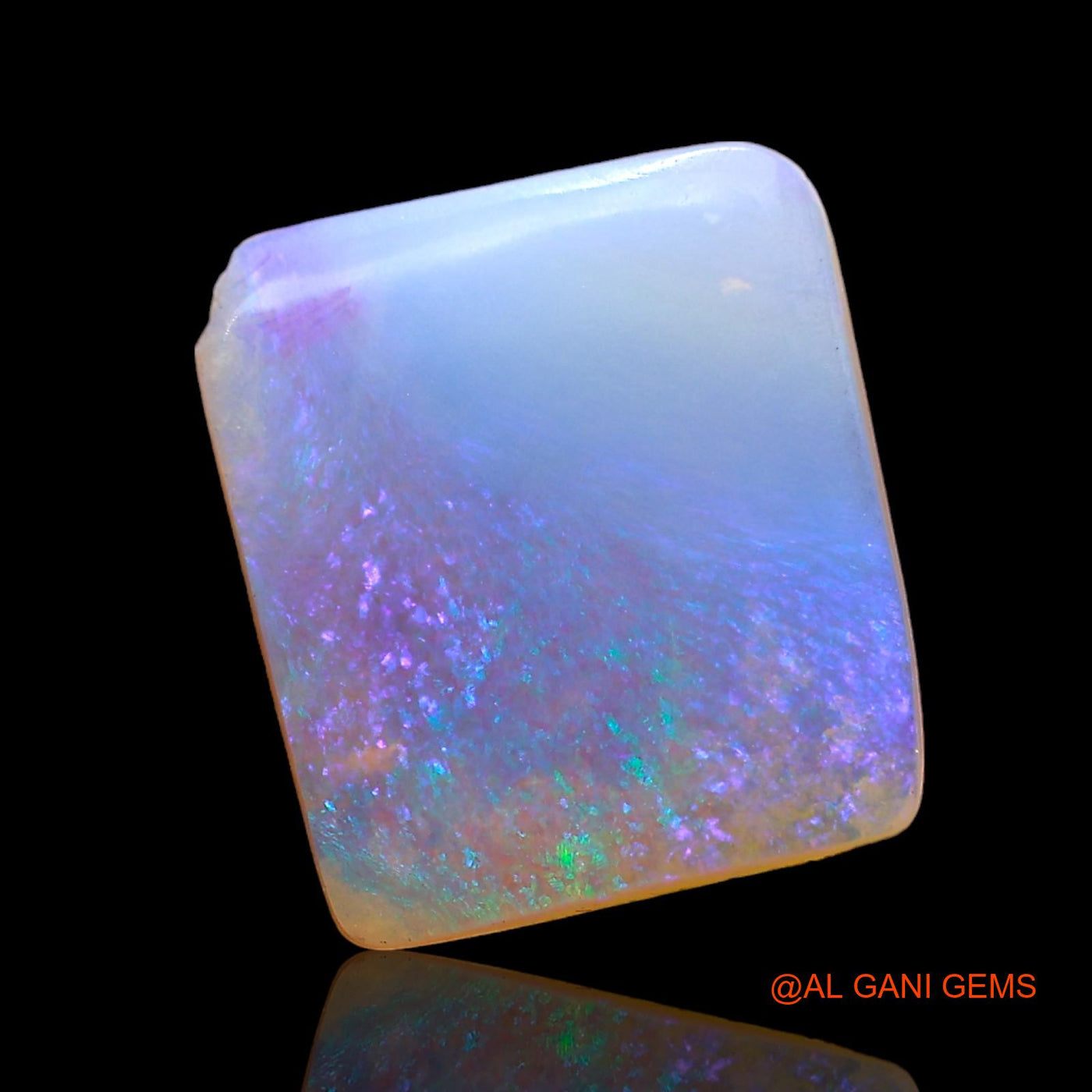 2.00 Cts Unheated Australian Fire Opal Loose Gemstone Square Cabochon Natural 11x9x2 mm AD-774