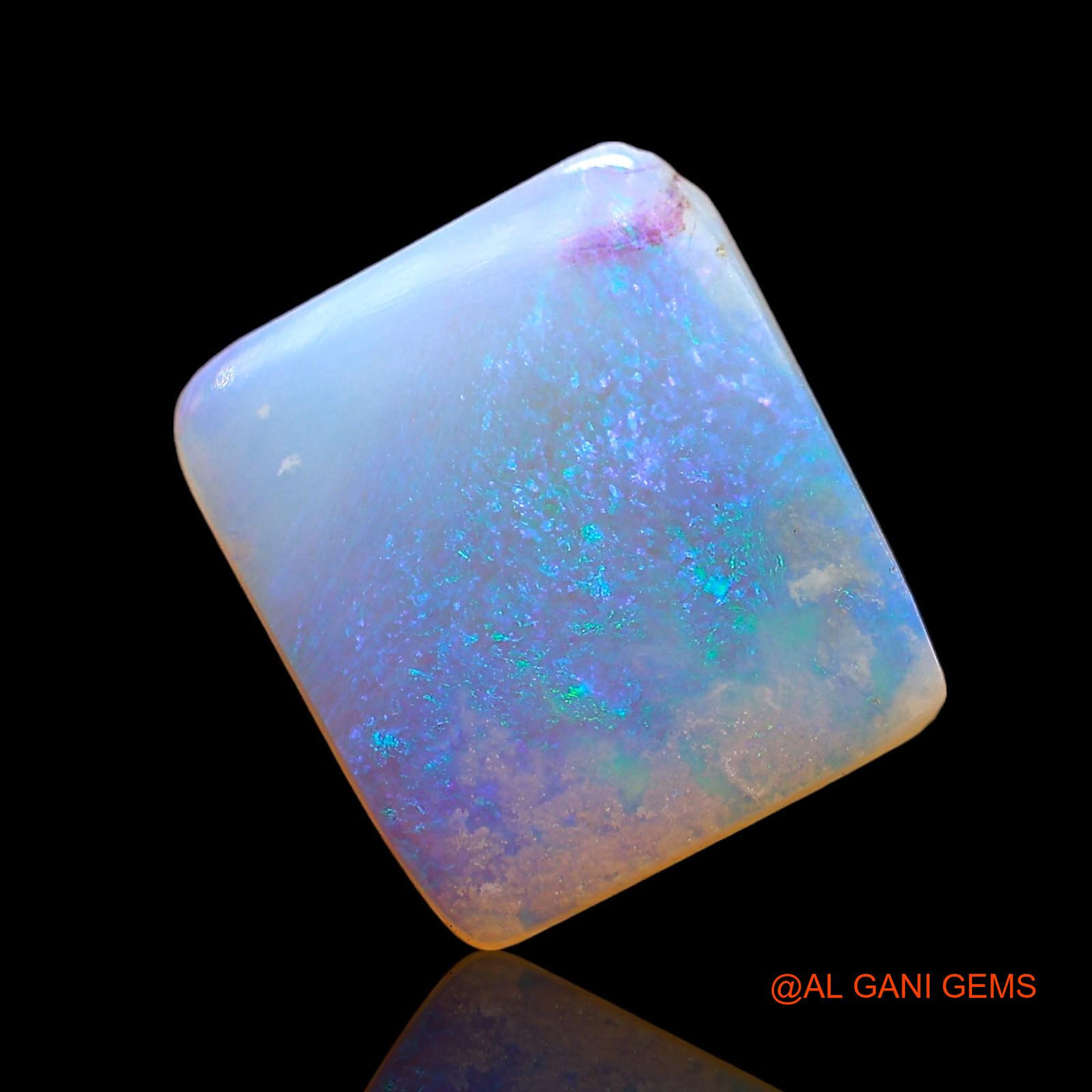2.00 Cts Unheated Australian Fire Opal Loose Gemstone Square Cabochon Natural 11x9x2 mm AD-774
