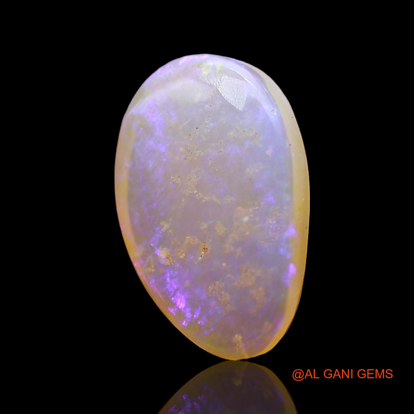 Natural Fire Opal Gemstone 2.00 Cts Loose Fancy Cabochon From Australia 14x9x3 mm AD-775