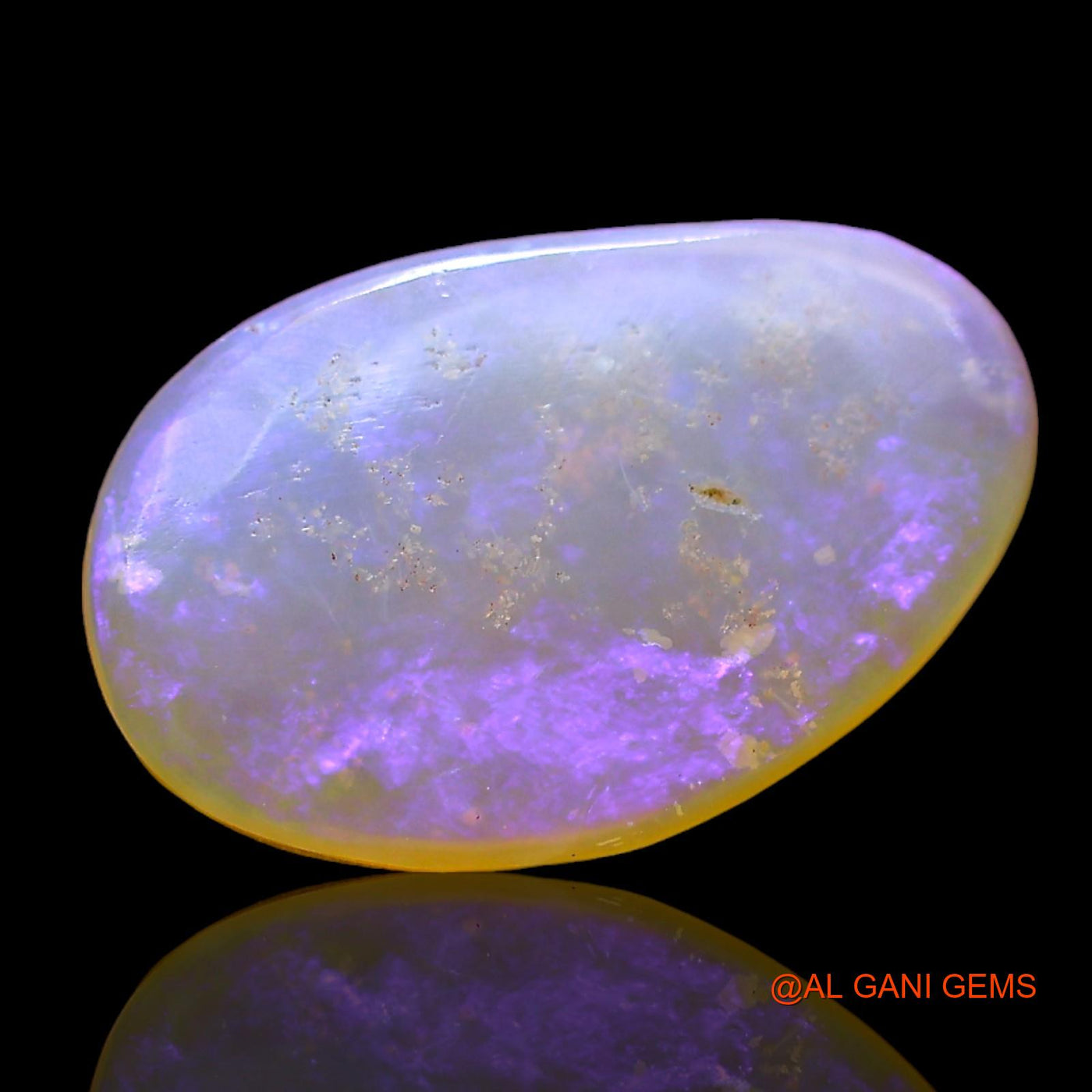 Natural Fire Opal Gemstone 2.00 Cts Loose Fancy Cabochon From Australia 14x9x3 mm AD-775