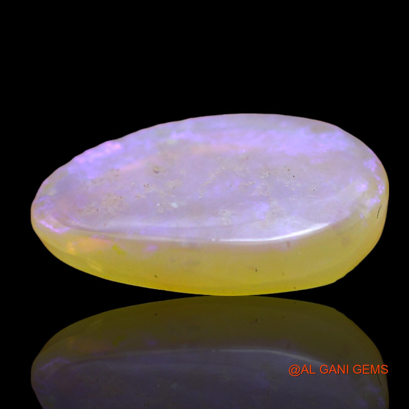 Natural Fire Opal Gemstone 2.00 Cts Loose Fancy Cabochon From Australia 14x9x3 mm AD-775