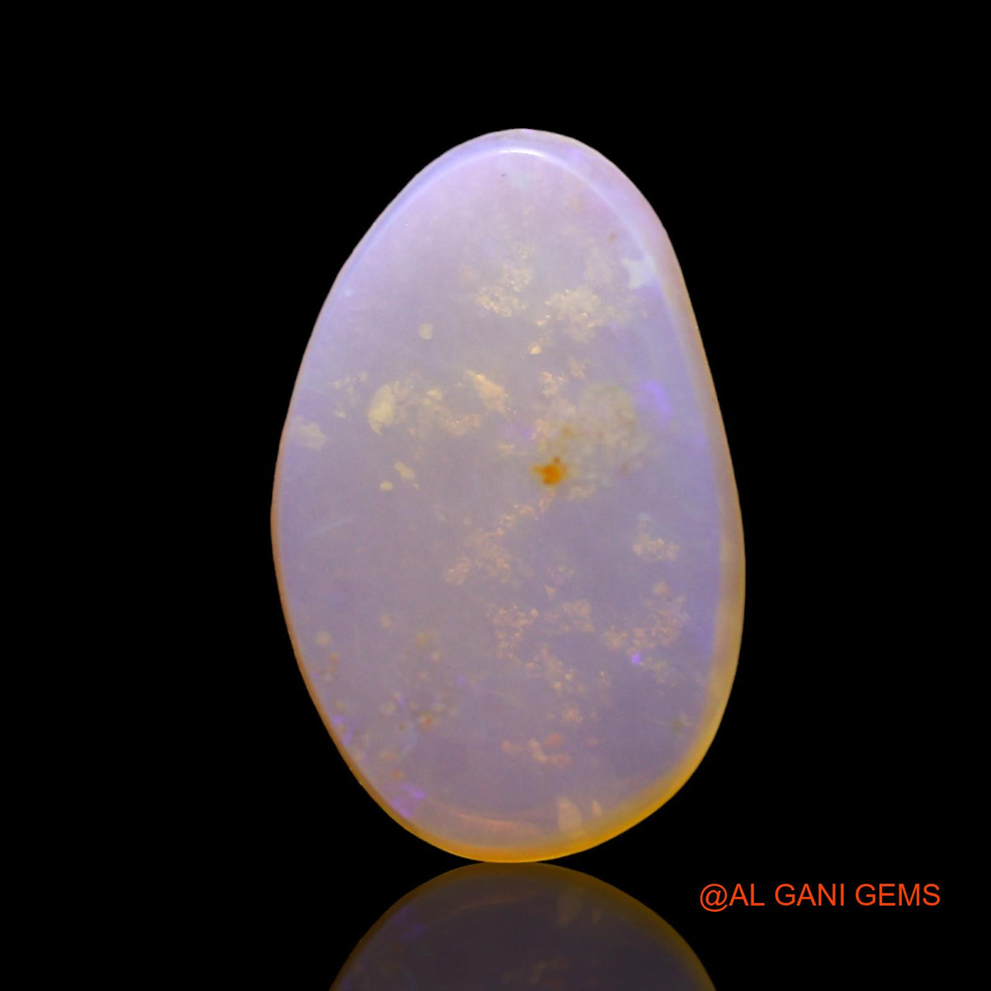 Natural Fire Opal Gemstone 2.00 Cts Loose Fancy Cabochon From Australia 14x9x3 mm AD-775