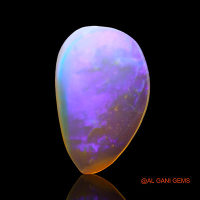 Natural Untreated Fire Opal Loose Gemstone Fancy Cabochon From Australia 1.00 Cts 14x8x2 mm AD-776