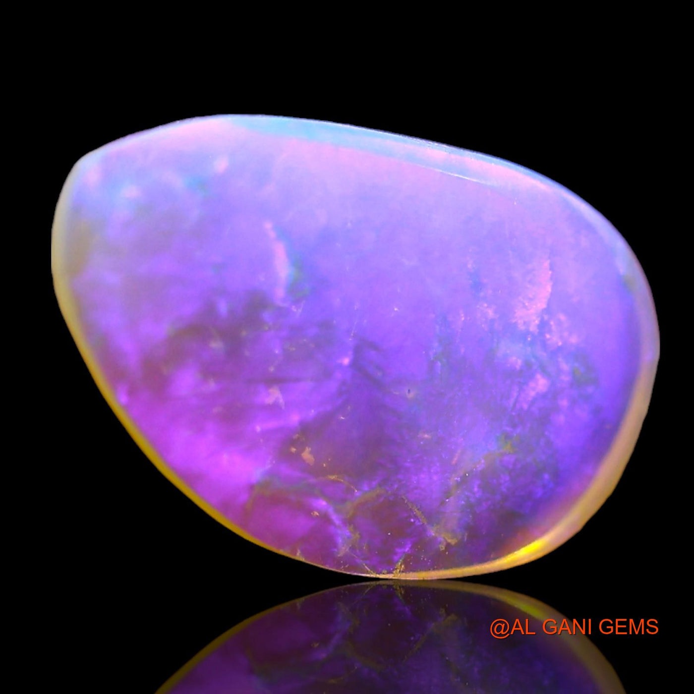 Natural Untreated Fire Opal Loose Gemstone Fancy Cabochon From Australia 1.00 Cts 14x8x2 mm AD-776