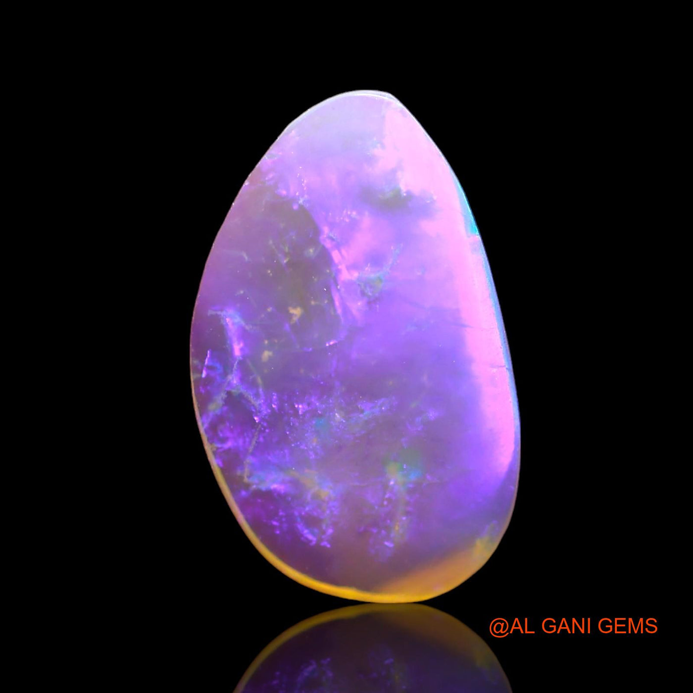 Natural Untreated Fire Opal Loose Gemstone Fancy Cabochon From Australia 1.00 Cts 14x8x2 mm AD-776