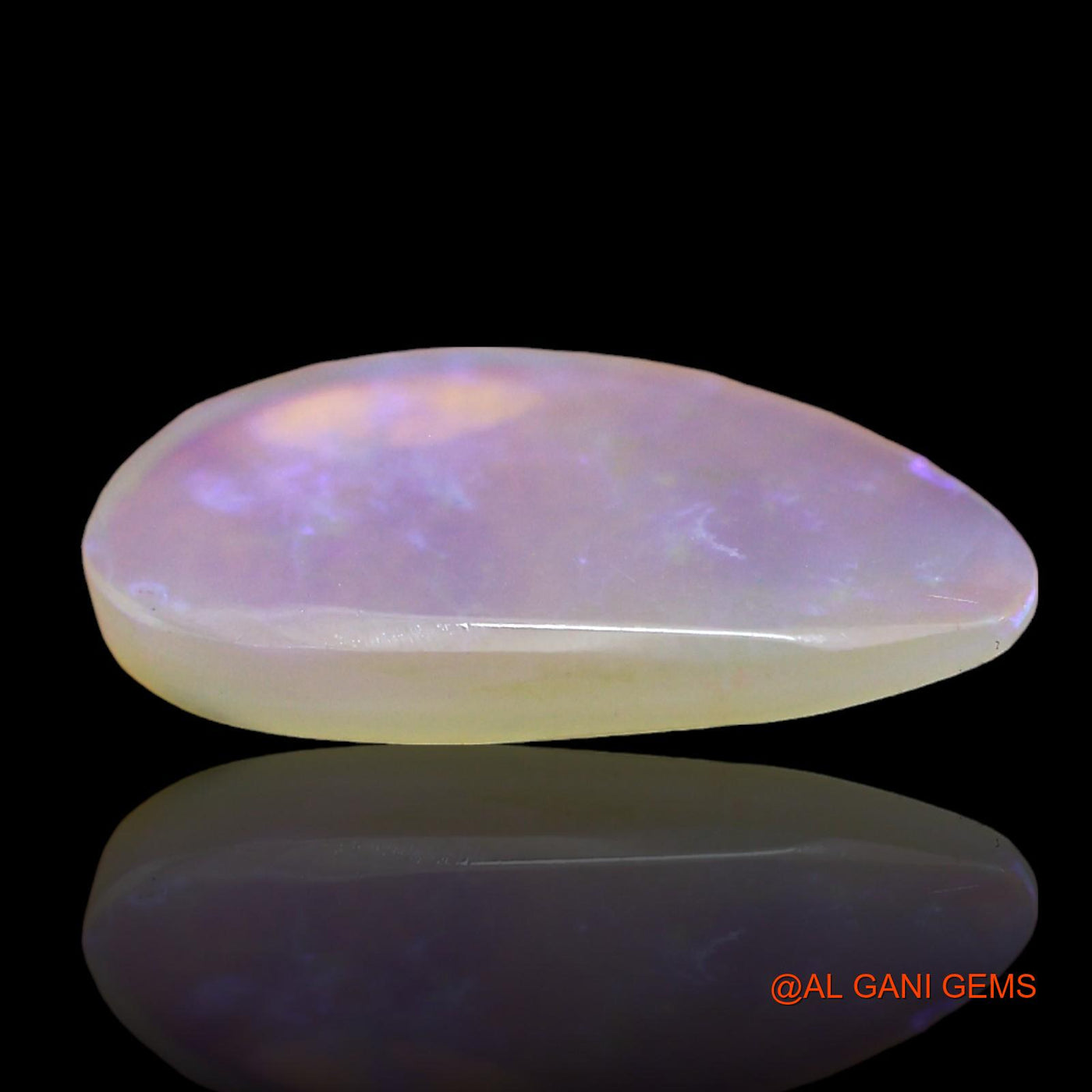 Natural Untreated Fire Opal Loose Gemstone Fancy Cabochon From Australia 1.00 Cts 14x8x2 mm AD-776