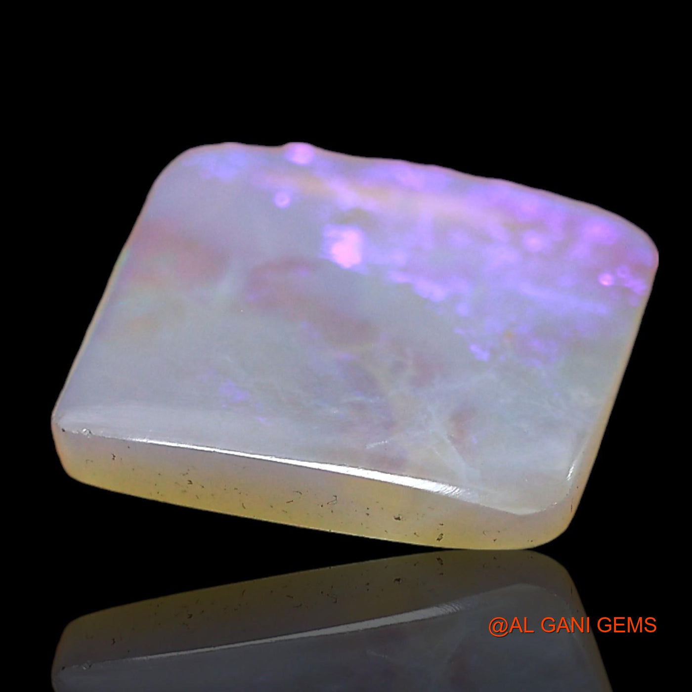 Natural Untreated Fire Opal Loose Gemstone Square Cabochon From Australia 2.00 Cts 10x10x2 mm AD-777