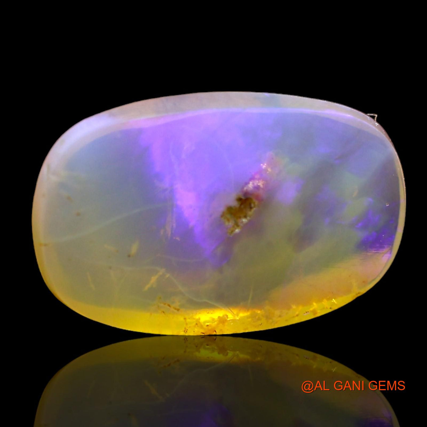 3.00 Cts Natural Australian Fire Opal Loose Gemstone Oval Cabochon 13x8x3 mm AD-779