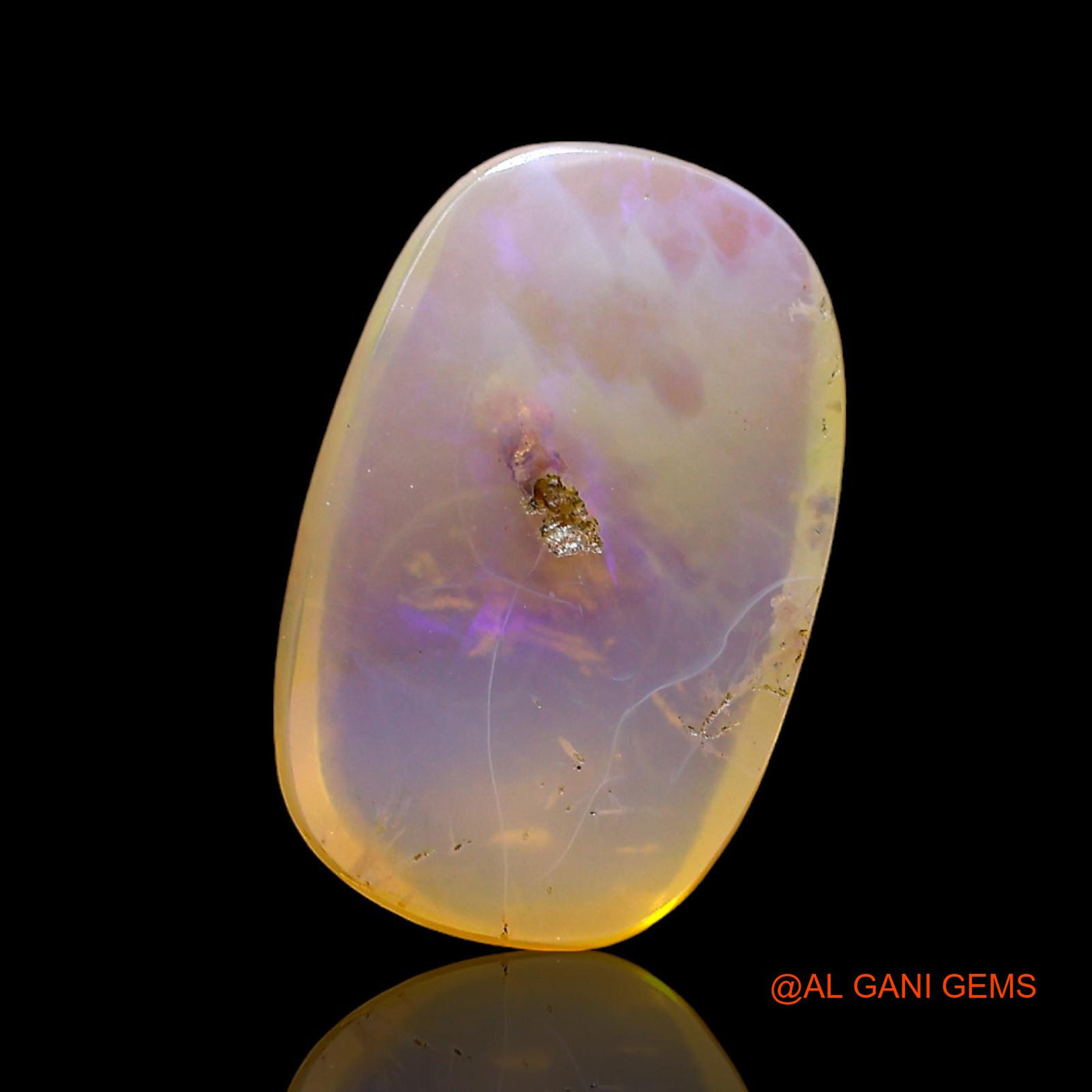 3.00 Cts Natural Australian Fire Opal Loose Gemstone Oval Cabochon 13x8x3 mm AD-779