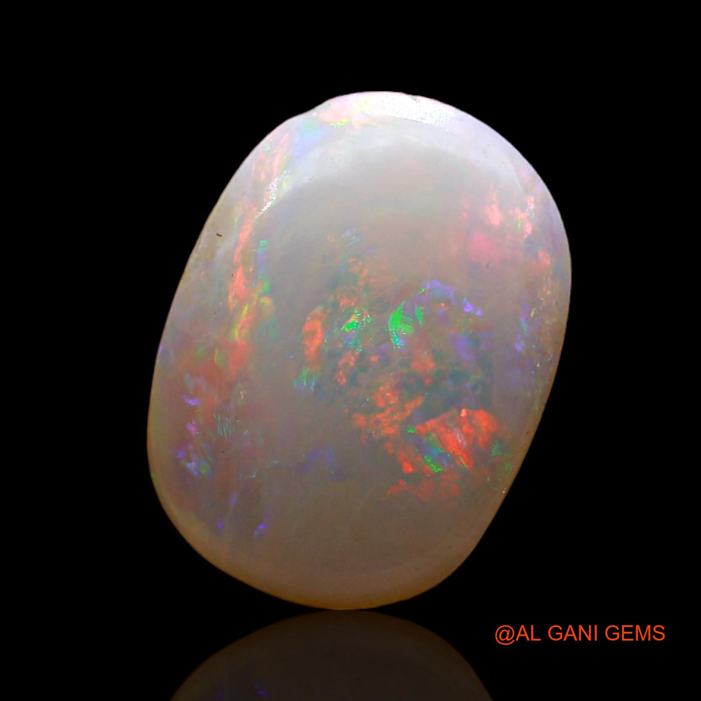 2.00 Cts Natural Australian Fire Opal Loose Gemstone Oval Cabochon 14x10x2 mm AD-77