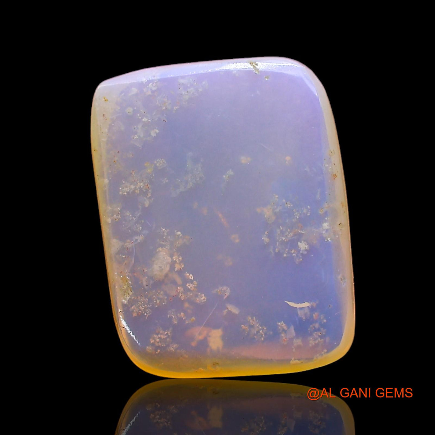 2.00 Cts Natural Australian Fire Opal Loose Gemstone Square Cabochon 11x9x3 mm AD-781