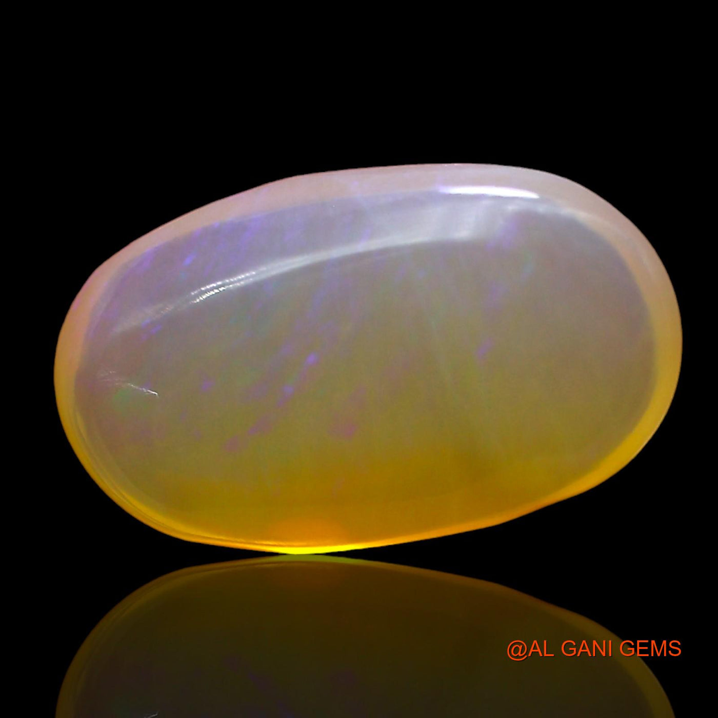 2.00 Cts Unheated Australian Fire Opal Loose Gemstone Oval Cabochon Natural 13x8x4 mm AD-783