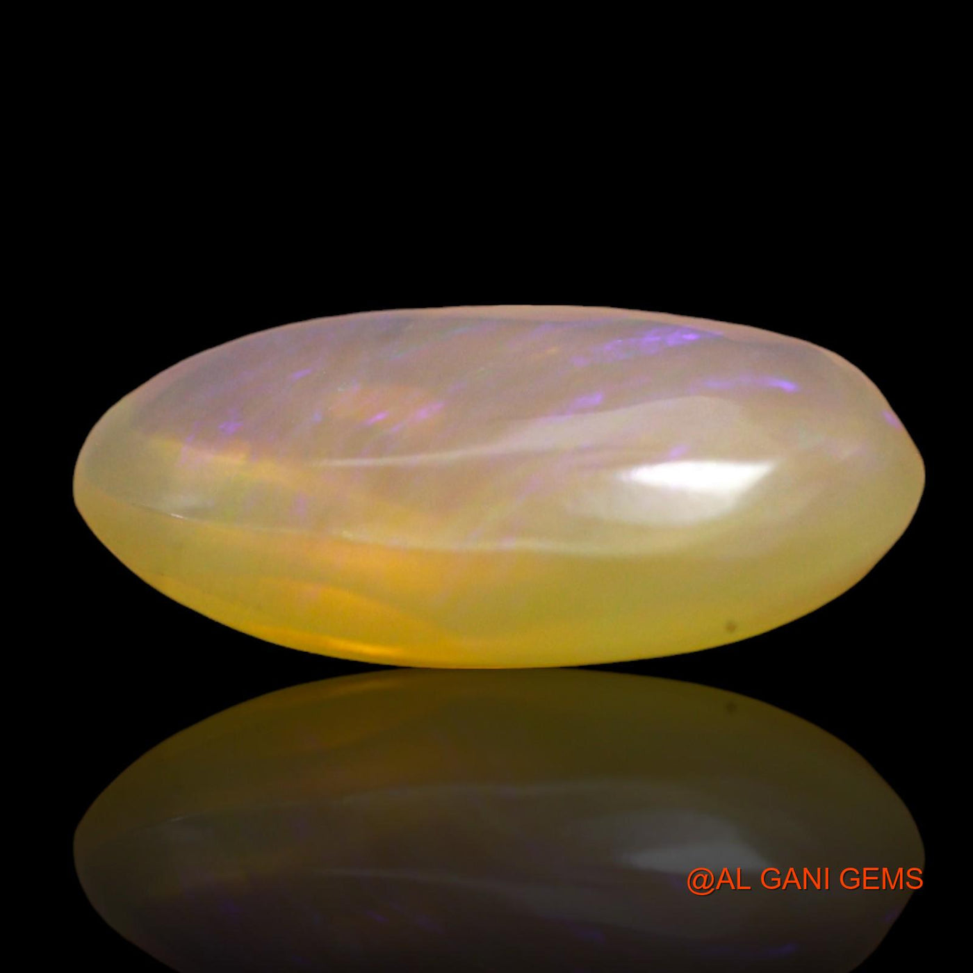 2.00 Cts Unheated Australian Fire Opal Loose Gemstone Oval Cabochon Natural 13x8x4 mm AD-783